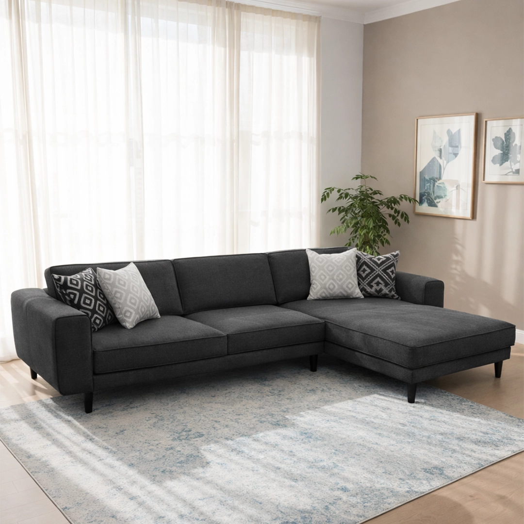 Lora L Köşe Koltuk – Yatak Olabilen Mekanizmalı Köşe Koltuk